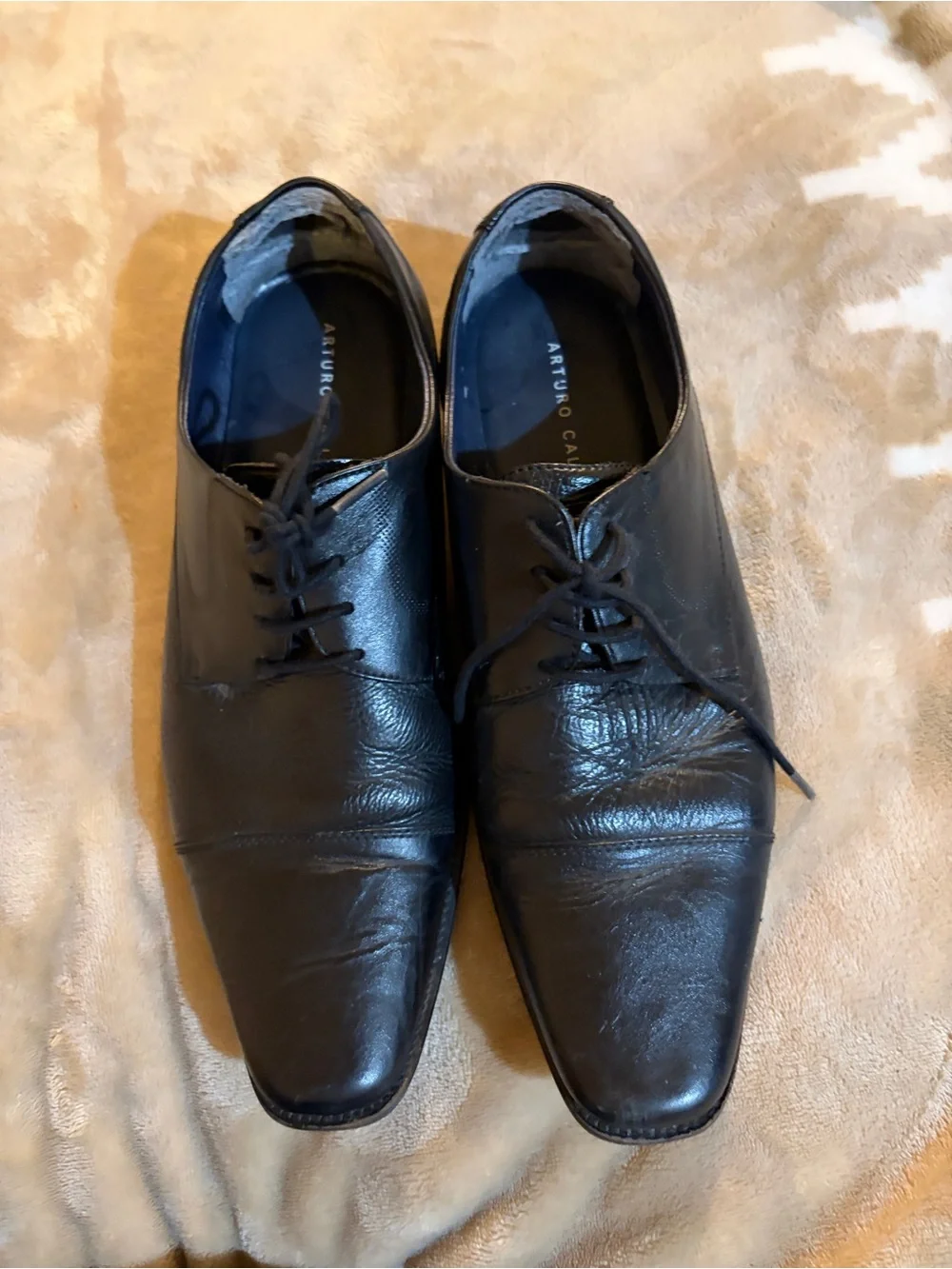 ARTURO CALLE ORIGINAL MEN'S BLACK PATENT LEATHER  size 41 - Picture 2 of 6